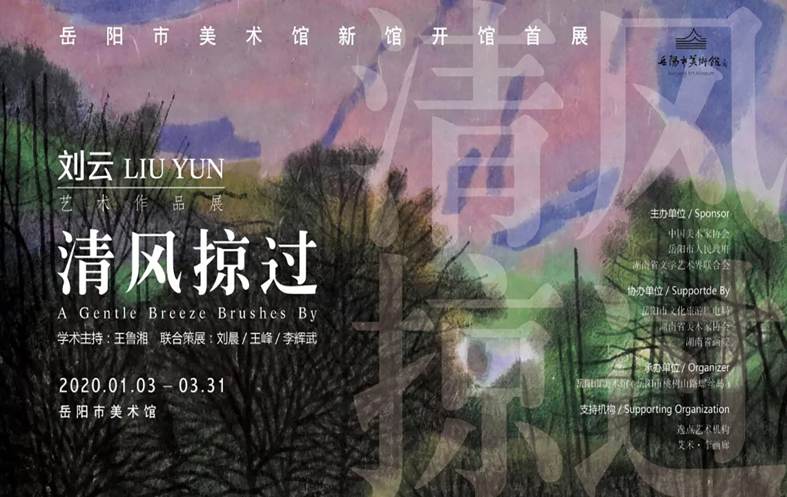 各地嘉宾齐聚岳阳市美术馆新馆，共赏艺术家刘云的“清风掠过”